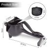 Manual Citrus Juicer, Hand Press Lemon Squeezer, Heavy Duty Juice Metal Aluminum Alloy Squeezer for Lime Orange Apple Fruit (Black)