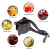 Manual Citrus Juicer, Hand Press Lemon Squeezer, Heavy Duty Juice Metal Aluminum Alloy Squeezer for Lime Orange Apple Fruit (Black)