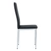Grid Shaped Armless High Back Dining Chair, 4-piece set, Office Chair. Applicable to DiningRoom, Living Room, Kitchen and Office. Chair and Electropla